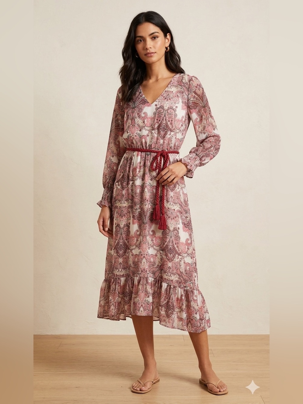 Anthropologie Paisley Maxi Dress Size S. A49